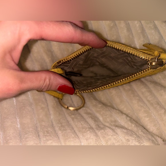 Cole Haan Pebbled Leather Card Holder Key
Chain Wristlet - Picture 7 of 8